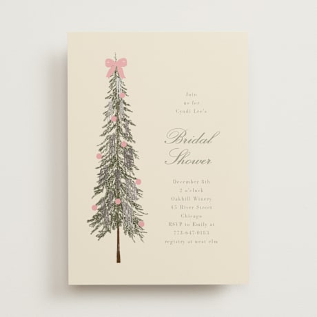 Foil-Pressed Bridal Shower Invitations