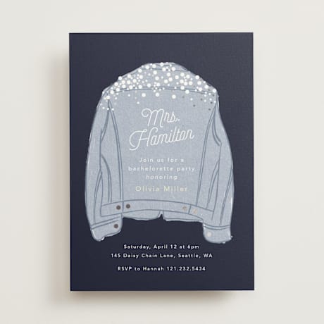 Foil-pressed Bachelorette Cards
