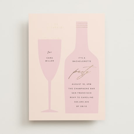 Foil-pressed Bachelorette Cards