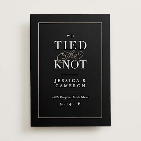 Foil-Pressed Wedding Announcements