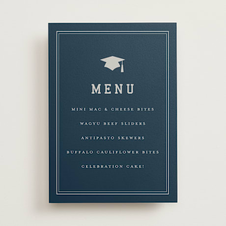 Graduation Menu Signs