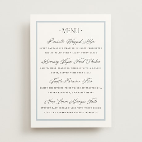 Graduation Menu Signs