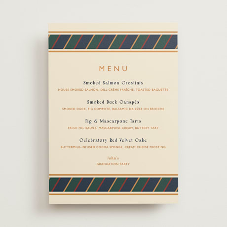 Graduation Menu Signs
