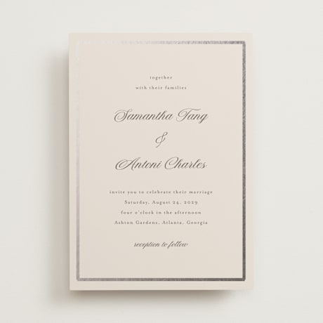 Foil-Pressed Wedding Invitations