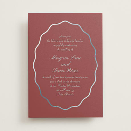 Foil-Pressed Wedding Invitations
