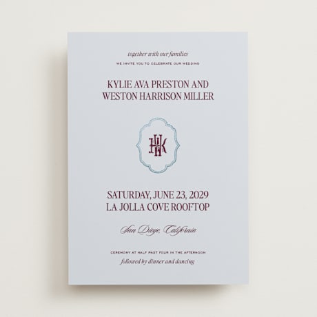 Foil-Pressed Wedding Invitations