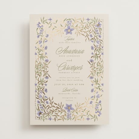 Foil-Pressed Wedding Invitations
