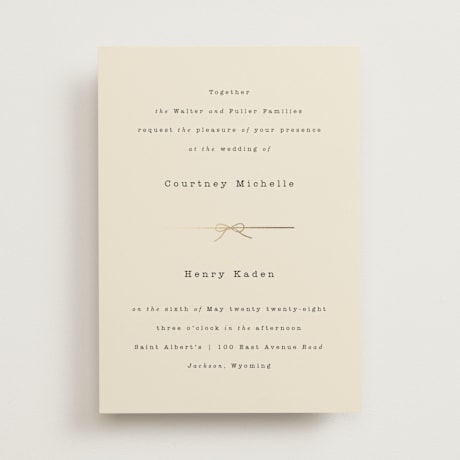 Foil-Pressed Wedding Invitations