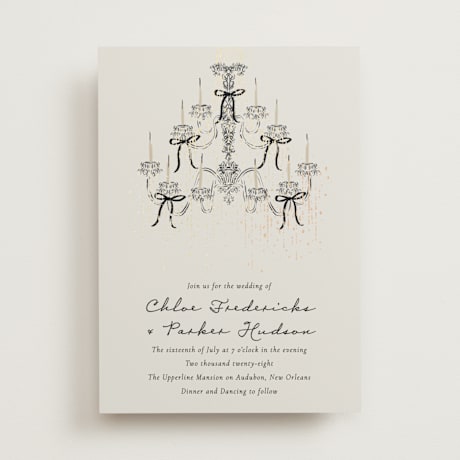 Foil-Pressed Wedding Invitations