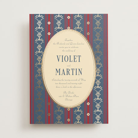 Foil-Pressed Wedding Invitations