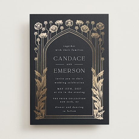Foil-Pressed Wedding Invitations