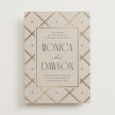 Foil-Pressed Wedding Invitations