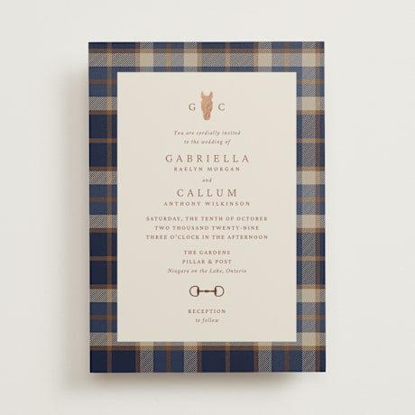 Foil-Pressed Wedding Invitations