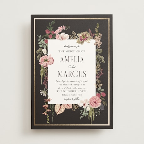 Foil-Pressed Wedding Invitations