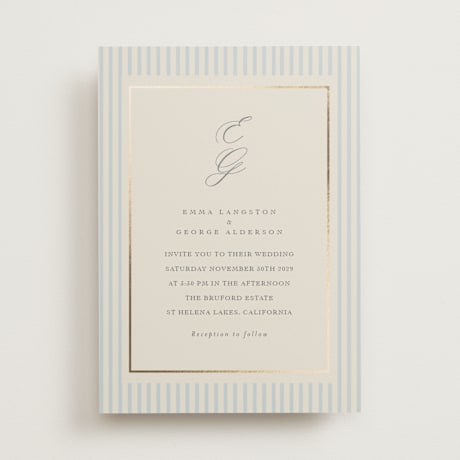 Foil-Pressed Wedding Invitations