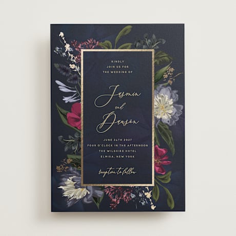 Foil-Pressed Wedding Invitations