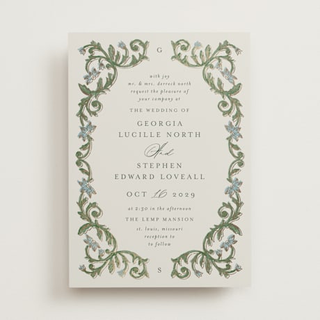 Foil-Pressed Wedding Invitations