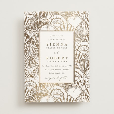 Foil-Pressed Wedding Invitations