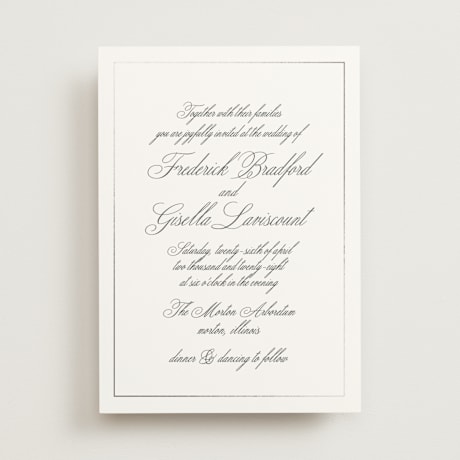 Foil-Pressed Wedding Invitations