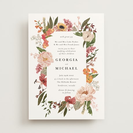 Foil-Pressed Wedding Invitations