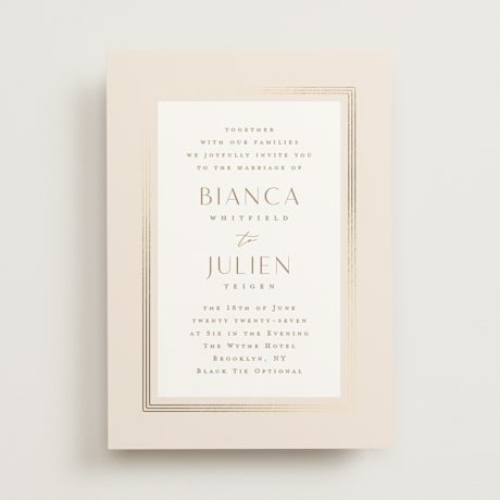 Foil-Pressed Wedding Invitations