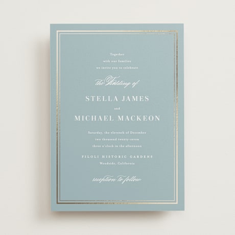 Foil-Pressed Wedding Invitations