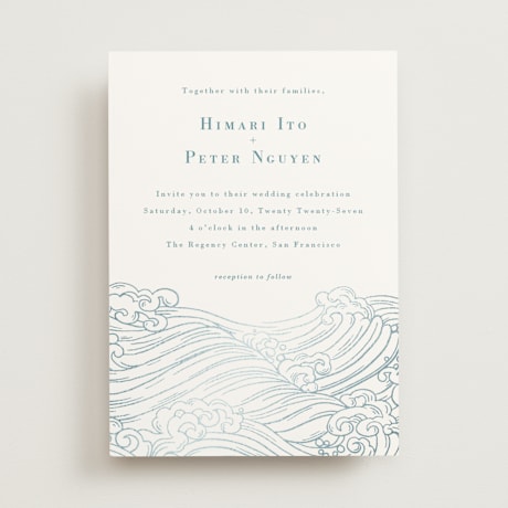 Foil-Pressed Wedding Invitations