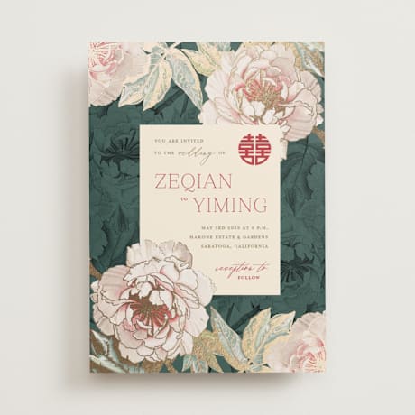 Foil-Pressed Wedding Invitations