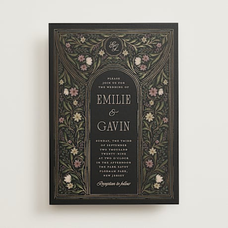 Foil-Pressed Wedding Invitations