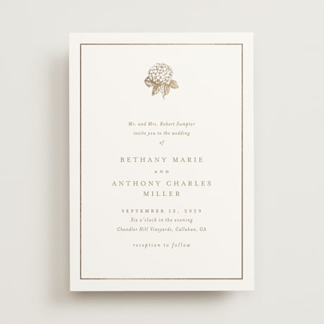 Foil-Pressed Wedding Invitations