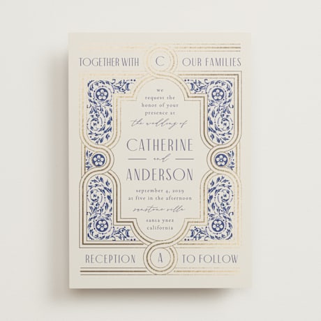 Foil-Pressed Wedding Invitations