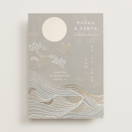 Foil-Pressed Wedding Invitations