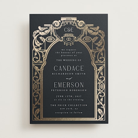 Foil-Pressed Wedding Invitations