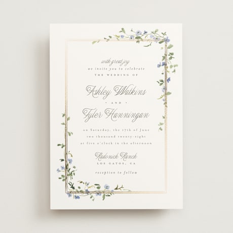 Foil-Pressed Wedding Invitations
