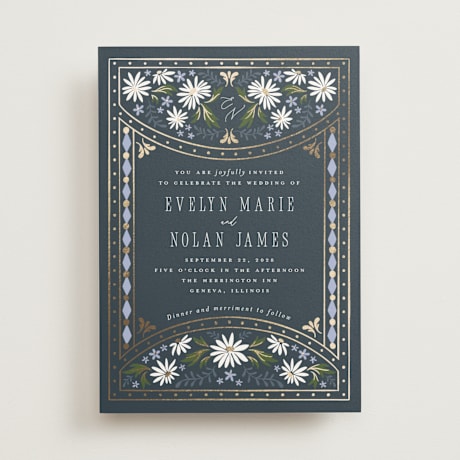 Foil-Pressed Wedding Invitations