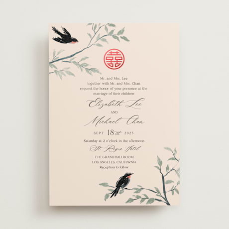 Foil-Pressed Wedding Invitations