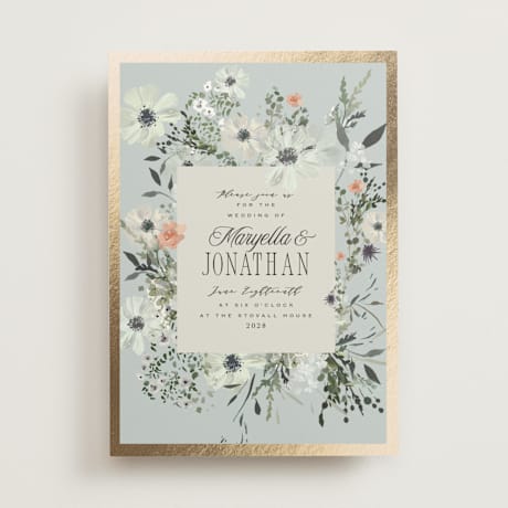 Foil-Pressed Wedding Invitations