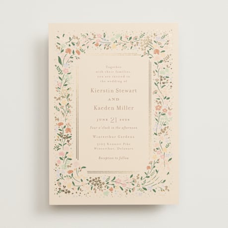 Foil-Pressed Wedding Invitations
