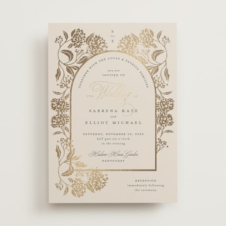 Foil-Pressed Wedding Invitations