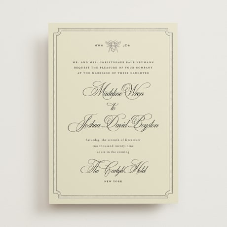 Foil-Pressed Wedding Invitations