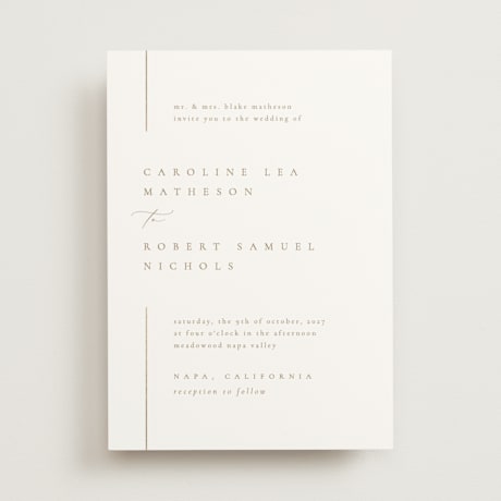 Foil-Pressed Wedding Invitations