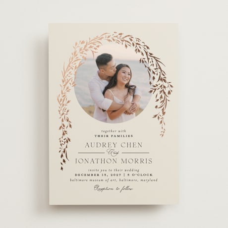 Foil-Pressed Wedding Invitations
