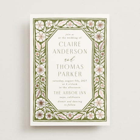 Foil-Pressed Wedding Invitations