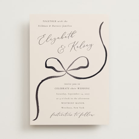 Foil-Pressed Wedding Invitations