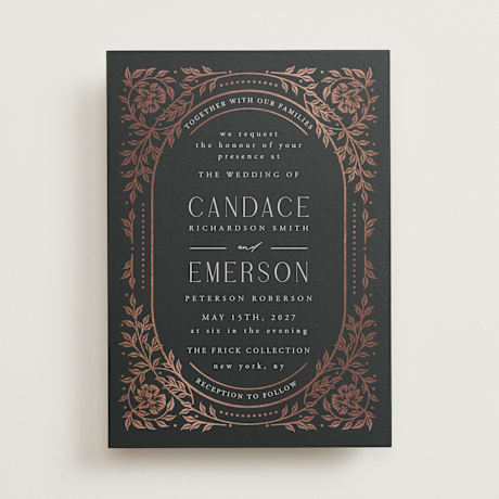 Foil-Pressed Wedding Invitations