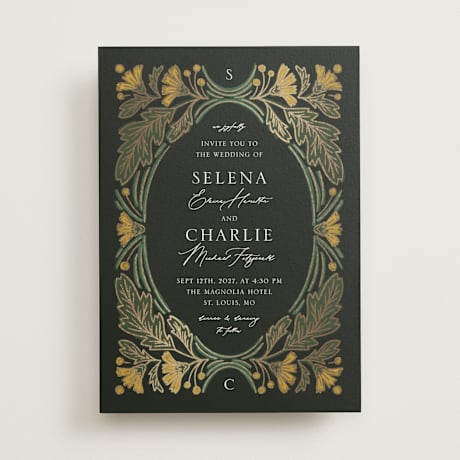 Foil-Pressed Wedding Invitations