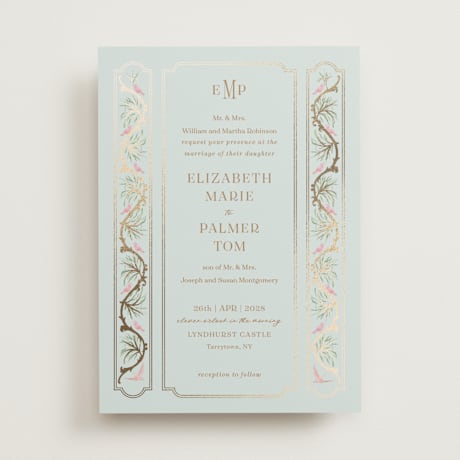 Foil-Pressed Wedding Invitations