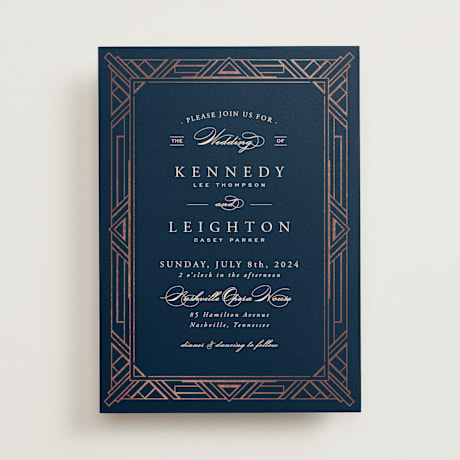 Foil-Pressed Wedding Invitations