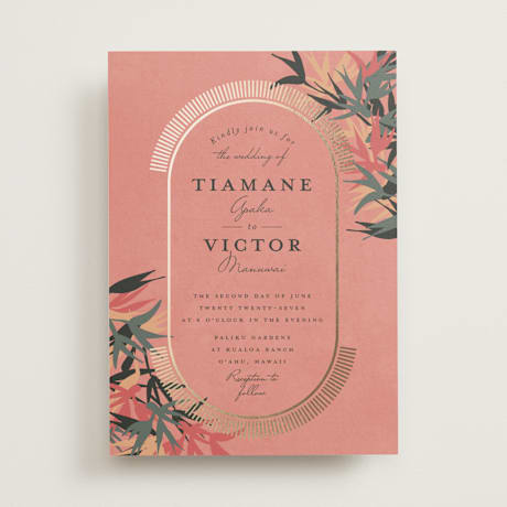 Foil-Pressed Wedding Invitations