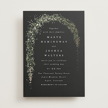 Foil-Pressed Wedding Invitations